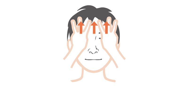 前頭部マッサージ