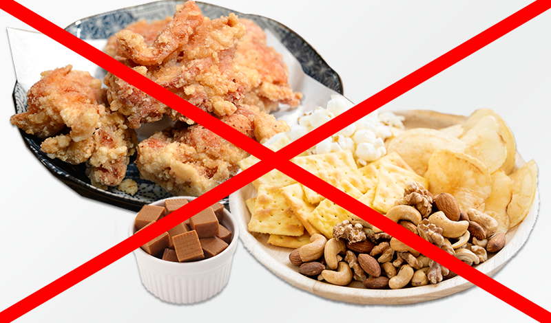 脂分や糖分の多い食事