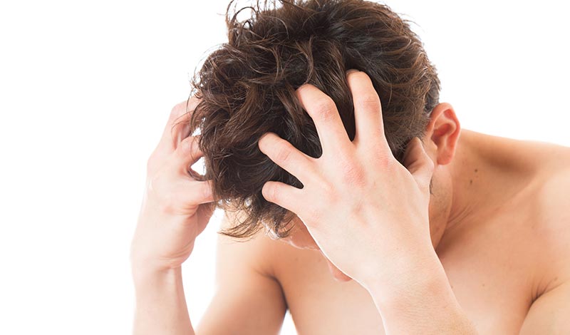 しつこく頭皮マッサージ