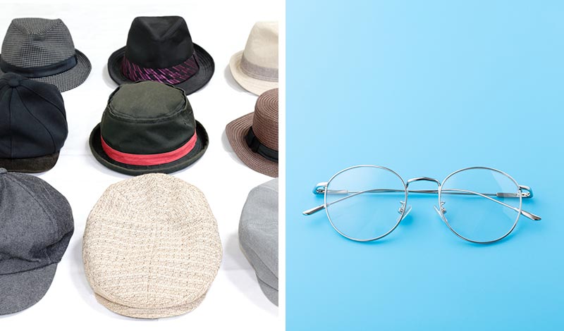  メガネと帽子