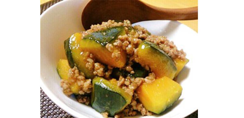 かぼちゃのそぼろ煮