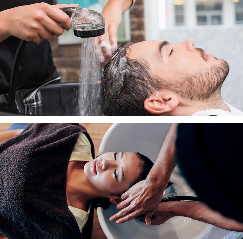 シャンプー後のすすぎ