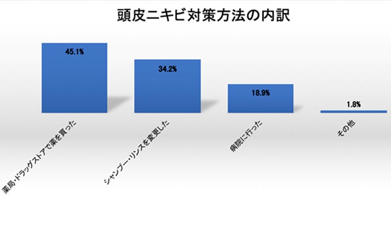 頭皮ニキビ対策の内訳