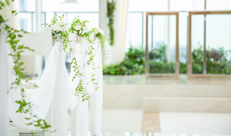 チャペルの装花