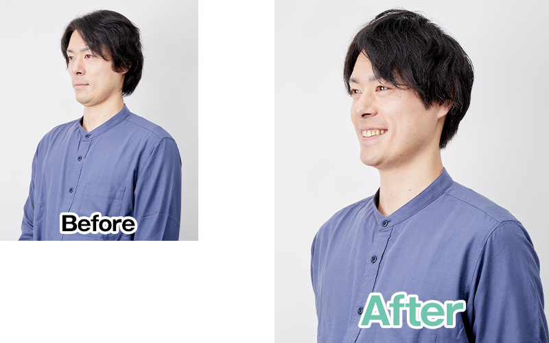 アップバンクセミマット風パーマ