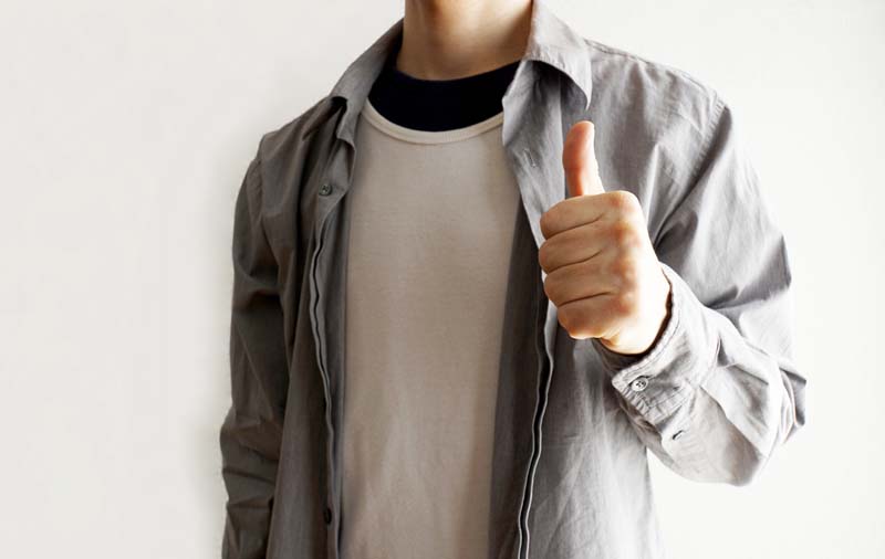 グッドのポーズ