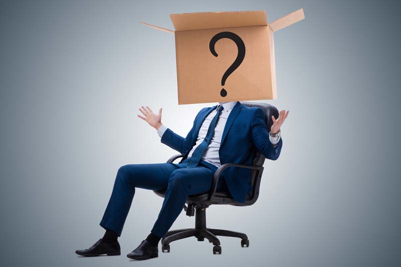 はてなマークの箱男