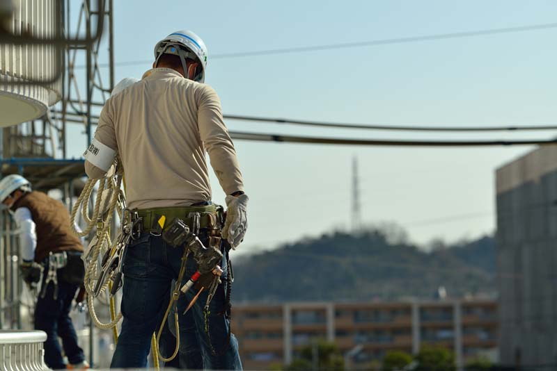 工事現場の男性
