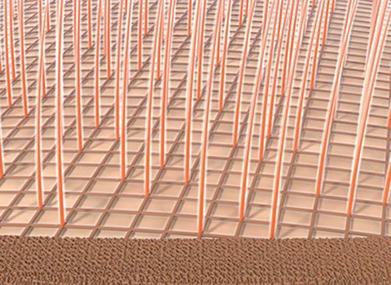 スヴェンソンの編み込み式増毛「メッシュスタイル」のネット構造を表した概念図