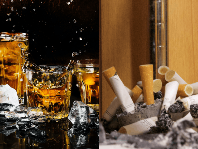 アルコールとタバコのイメージ画像