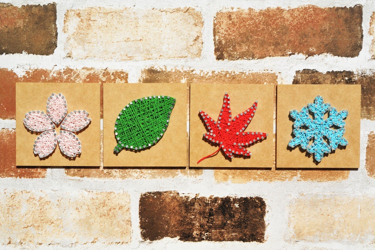 春夏秋冬をイメージしたイラスト画像