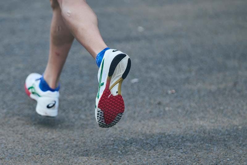 日本体育大学・藤本珠輝選手の足元