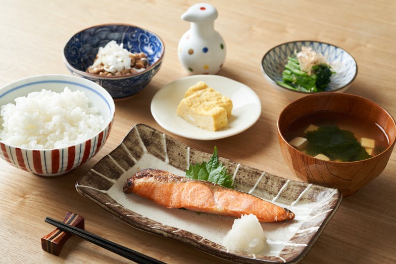 栄養バランスのとれた朝食