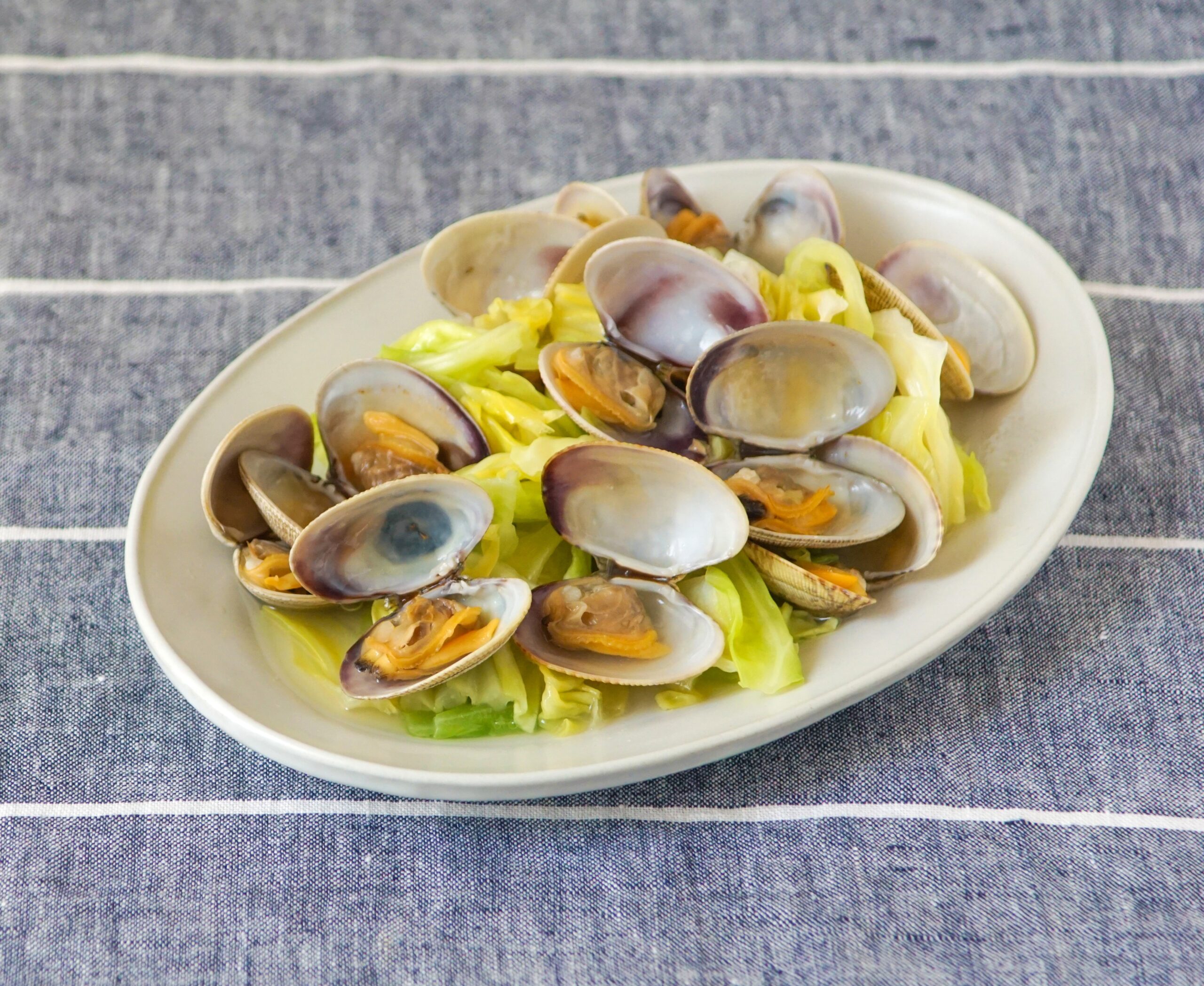 アサリとキャベツのレンジ蒸し2